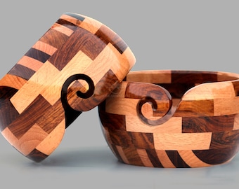 Handmade Wooden yarn bowl Mixed Premium Yarn Storage Bowl for Yarn Balls  Skeins | Crochet  Knitting Bowls Knitting & Crochet Accessories