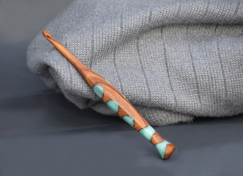 Wooden crochet hooks