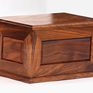 Personalized Wooden Memorial Urn – Handmade Cremation Box for Loved One Ashes image 5