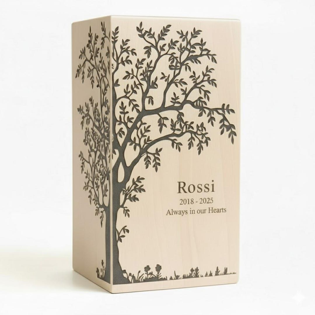Tree of Life Cremation Urn for Human Ashes Engraved Memorial Keepsake ...