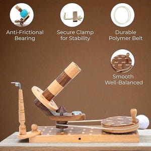 Handcrafted Rosewood Yarn Ball Winder & Swift Set – Personalized Knitting and Crochet Gift for Winder Multi Winder