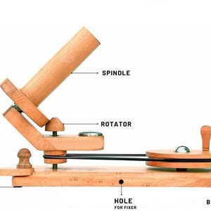 Yarn winder and swift yarn winder combo Hand-operated Ball winder Knitter's Gifts Center handcrafted Skein winder for Knitting Crocheting Beechwood Winder