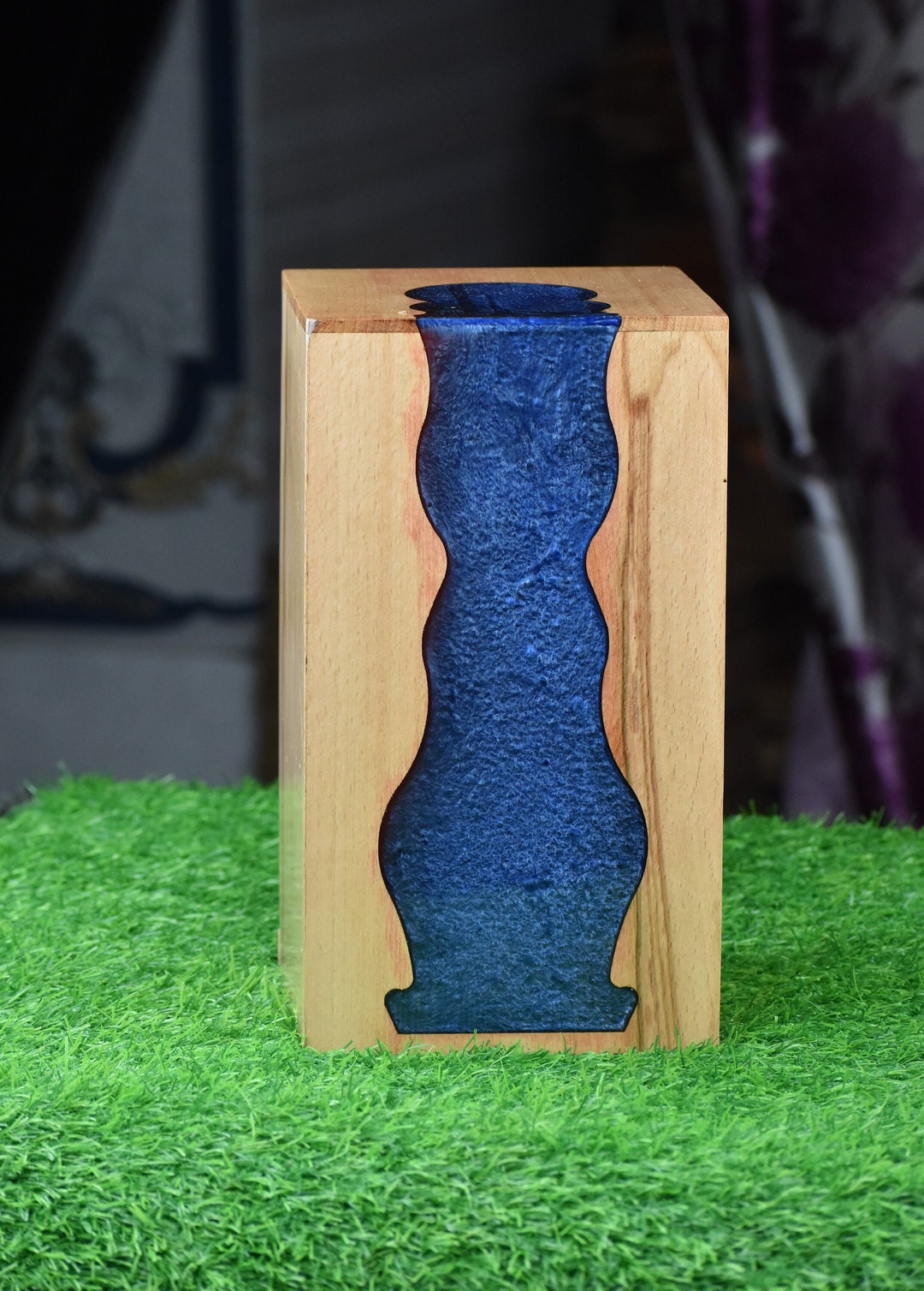 Epoxy Rosewood Cremation Urn Box Wooden Urns for Human Ashes Urns for