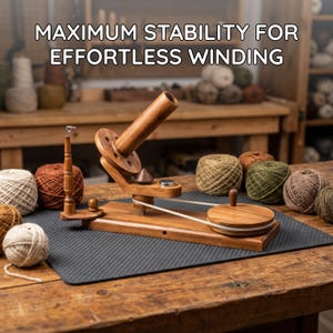 Handcrafted Rosewood Yarn Ball Winder & Swift Set – Personalized Knitting and Crochet Gift for Winder Antique Winder