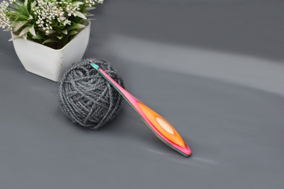 Wooden Crochet Hook Set Ergonomic 3mm to 12mm Engraved Gift for Crochet Lovers Christmas