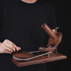 Handcrafted Rosewood Yarn Ball Winder & Swift Set – Personalized Knitting and Crochet Gift for Winder Rosewood Winder