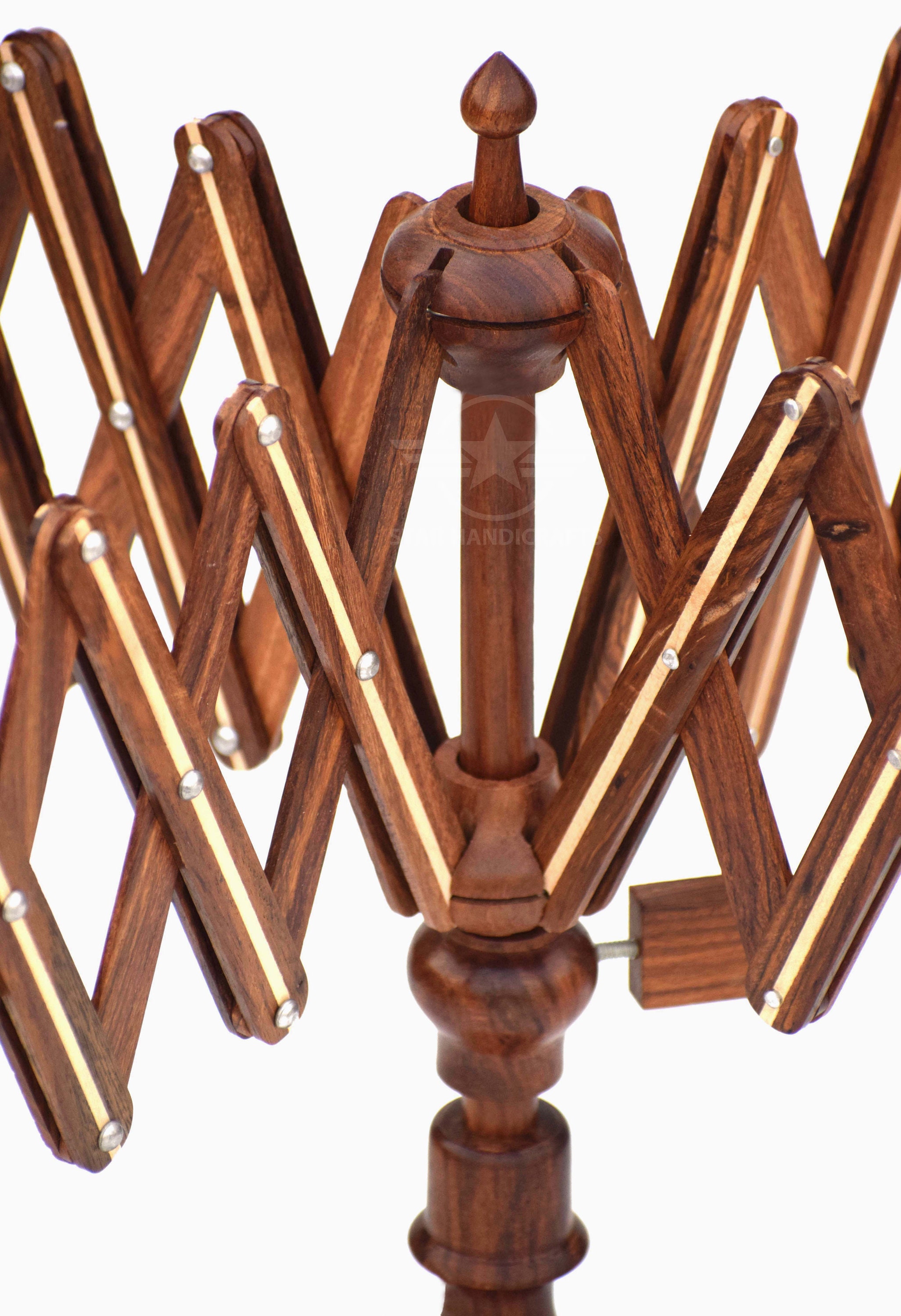 Tijarat handicrafts Wooden Yarn Winder & Yarn Swift Umbrella | Large  Spinning Winder and Skein Holder Wooden Ball Winder Good Combination of  Antique