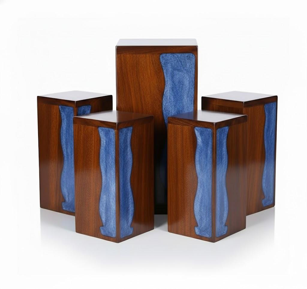 Urna Per Ceneri In Legno Di Palissandro – Adulti, Scatola Funeraria Per Cremazione, 27,9x15,2x15,2 Cm, Capacità 250 Cm Cubi
