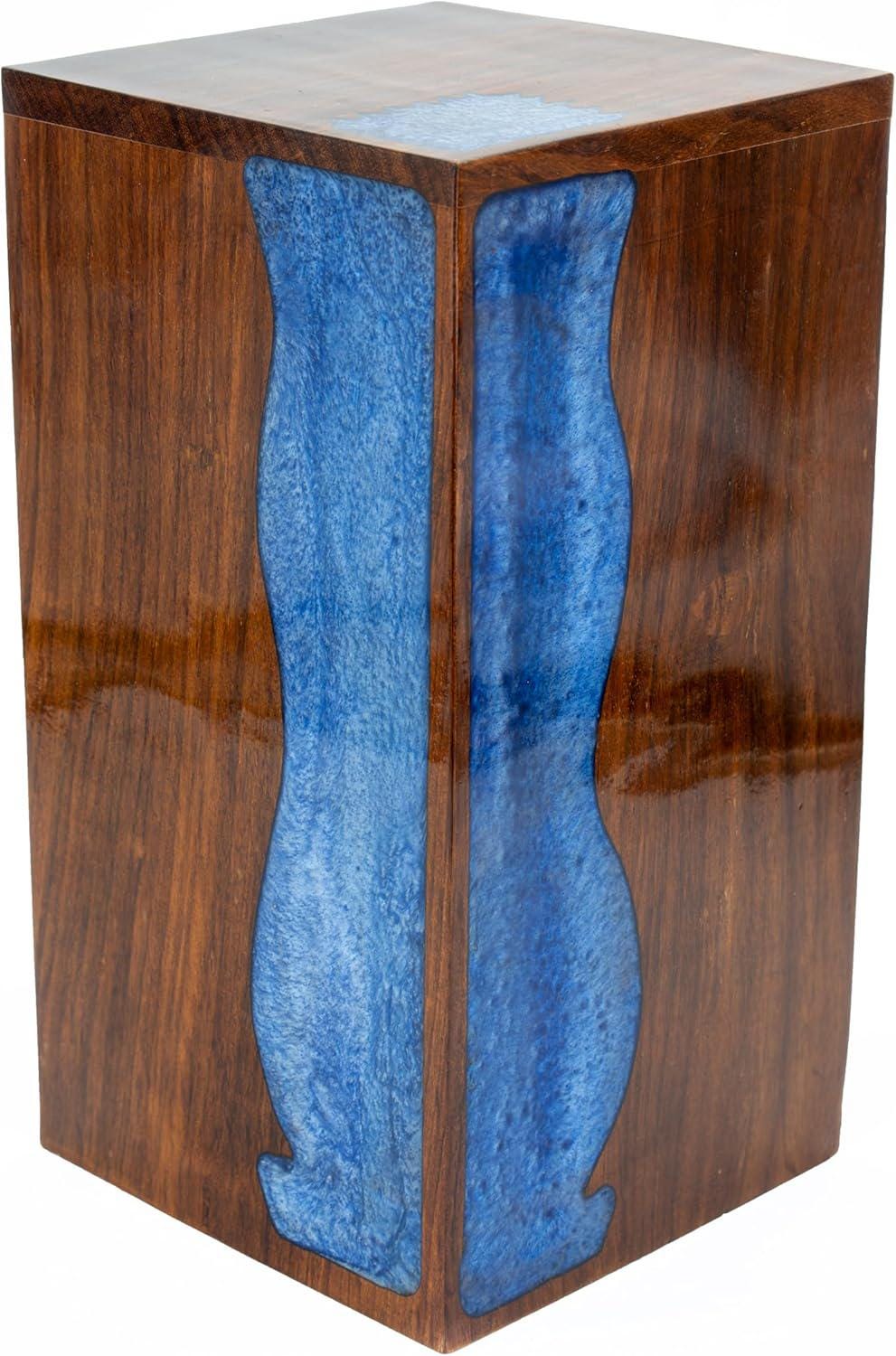Urna in palissandro per ceneri umane Urna funeraria in legno