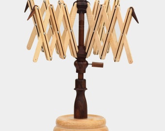 Handmade Rosewood Beechwood Yarn Swift Table Top Umbrella and ball Winder combo