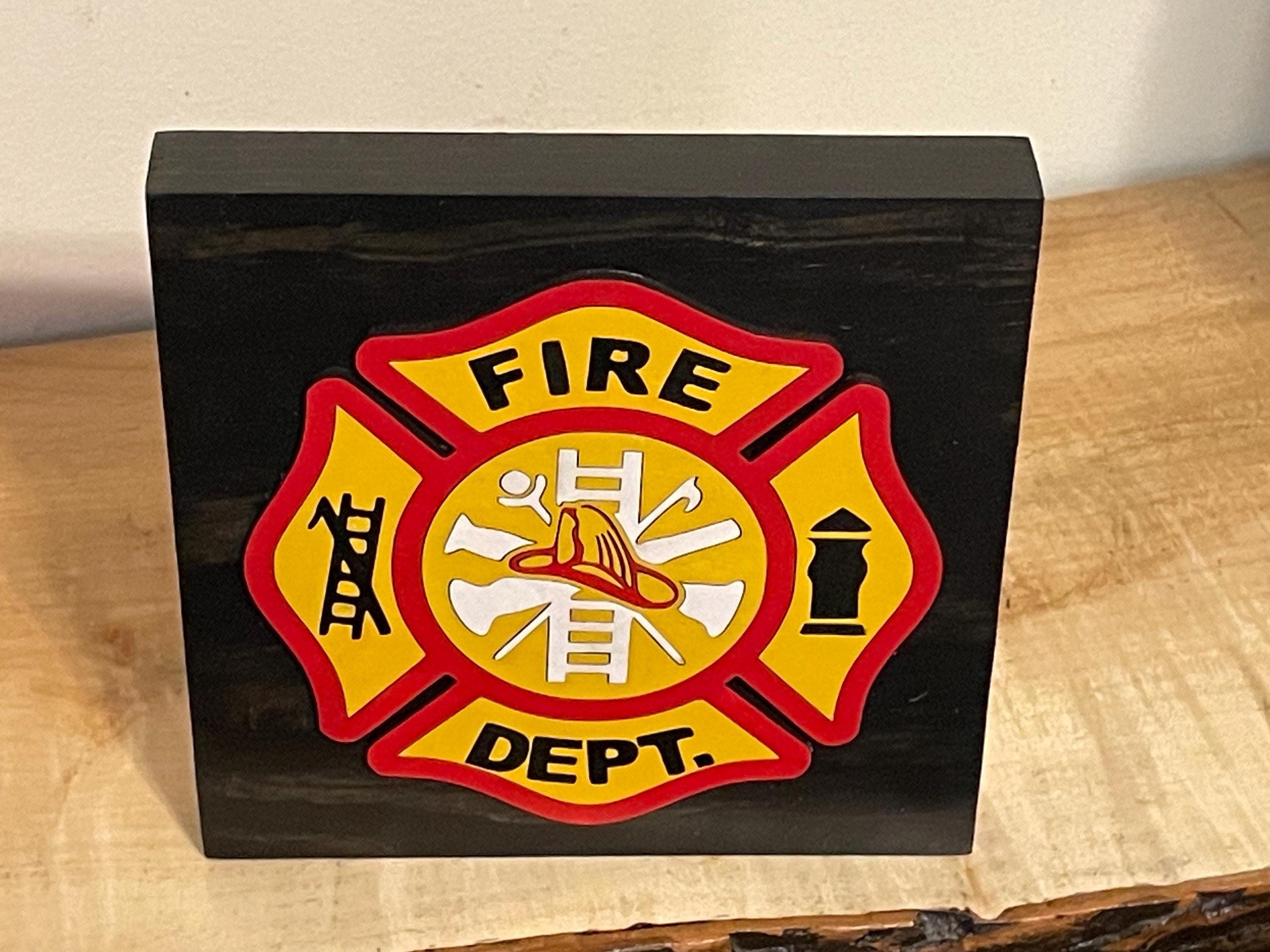 Home Sign With Firemen’s Emblem - Etsy