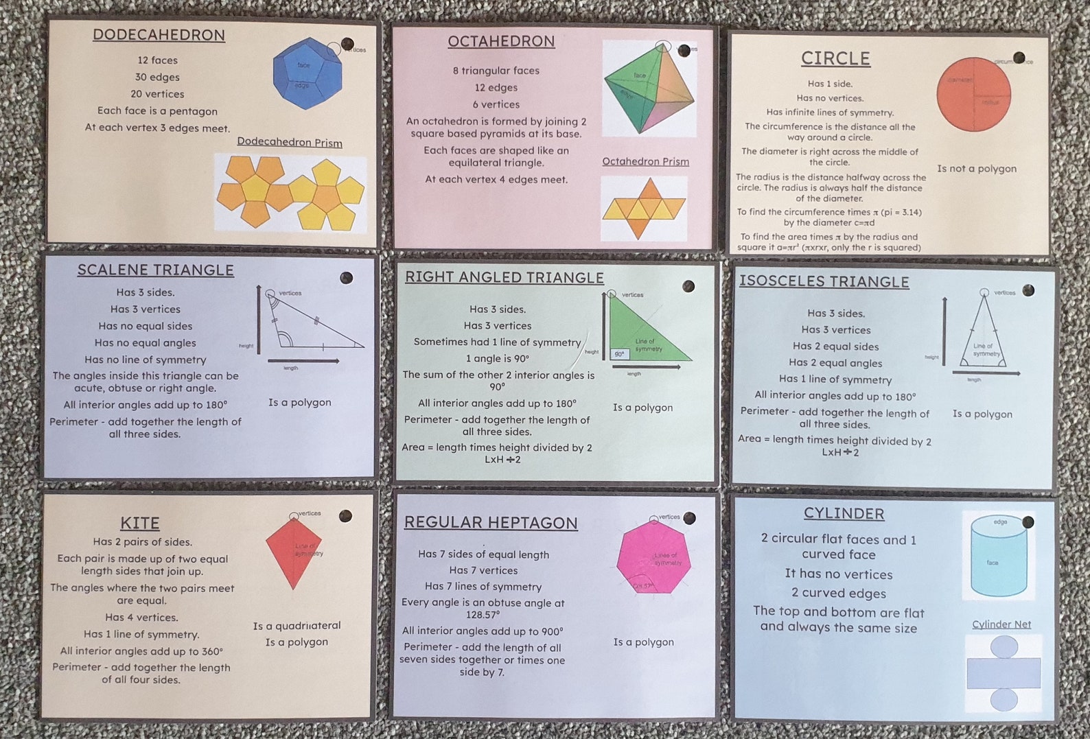 2D and 3D Shapes Properties Maths Resources KS2 SATS - Etsy