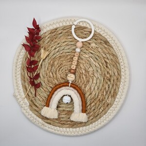 Wagenhanger | Wandelwagen hanger macrame Regenboog | Auto Hanger | Maxi-Cosihanger | Stroller
