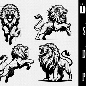 Leão que ruge,Leão svg, Leão Png,Leão dxf,Gráfico de leão,Download digital