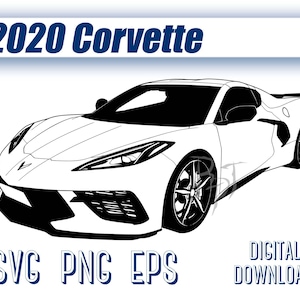 Corvette SVG,2020 Corvette SVG,2020 Corvette EPS,Clip Art,Corvette Clip art,Corvette Graphic,Digital Download