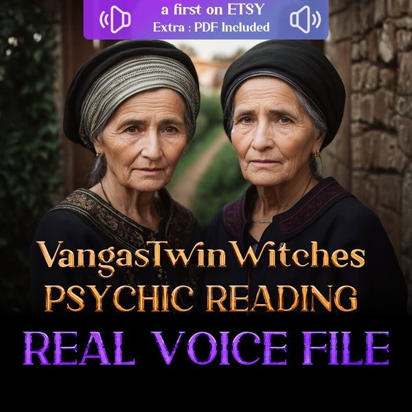 Real Voice Psychic Reading & Guidance Ritual with Personalized Audio File - Same Day Predictions and Intuitive Advice by Twin Witches