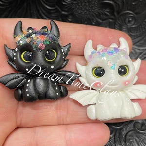 Dragon Clay Bow Center Embellishment - Your Choice of color