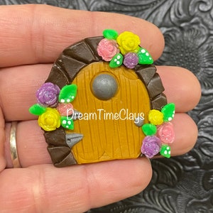 Fairy Door Clay Bow Center Embellishment