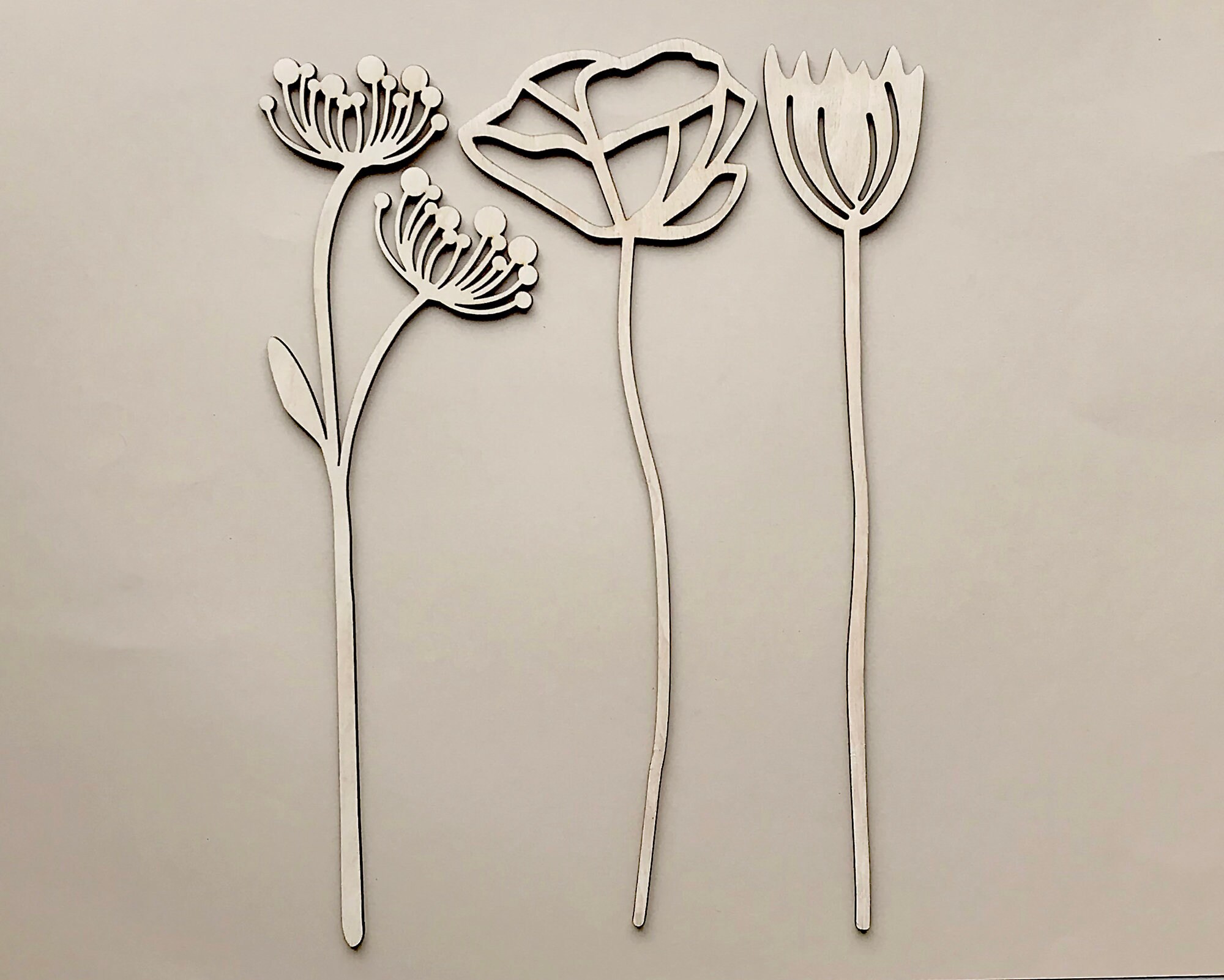 Laser Cut Wooden Flowers Floral Decor Wooden Flower Bouquet Etsy