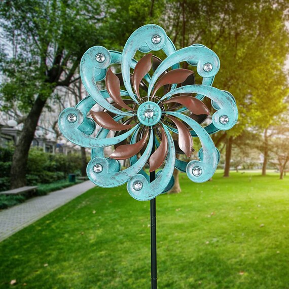 1x Kids Colorful Windmill Wind Spinner Home Garden Yard Decor Outdoor Baby T GA 