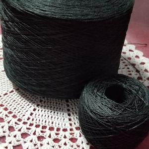 100% linen yarn on cone, lace weight yarn for knitting, weaving and crochet, per 100g