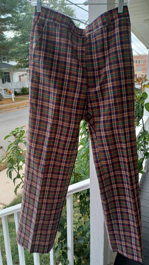 Vintage Plaid Tartan Pants by Haggar 