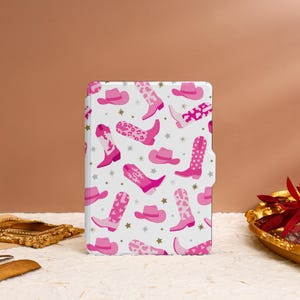 Custodia Kindle con cappello e stivali da cowboy, personalizzata per Paperwhite 1/2/3/4 Kindle Paperwhite 6'' 6.8'' Custodia Kindle 10° e 11° Custodia alla moda per Kindle