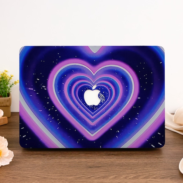 Heart Macbook Case Fit MacBook Air 13/15 Macbook Pro 13/14/16 Macbook Air 15 13 11 M1 M2 A2338, A2941, A2337 Case Aesthetic Laptop Cover