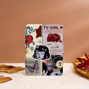 Estuche atractivo para Kindle con diseño de álbum de recortes, funda personalizada para Kindle Paperwhite 1/2/3/4 (6,8" y 7"), funda para Kindle 10, 11 y 12, estuche moderno para Kindle.