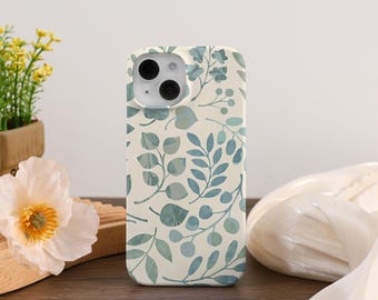 Trendy Leaves iPhone Case For iPhone 17 16 15 14 13 Pro Max, 16e, iPhone 15 14 Plus iPhone 13 12 11 X XS XR SE Mini Protective iPhone Cover
