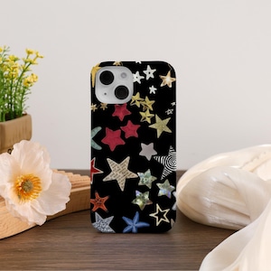 Colorful Star Cute iPhone Case Cover For iPhone 17 16 15 14 13 12 Pro Max Plus Mini iPhone 16e 15 14 13 12 11 X SE Case Trendy iPhone Case