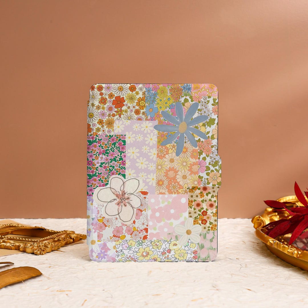 Retro Flowers Kindle Case Cover for Kindle Paperwhite 12th 7"cover ...
