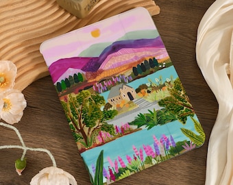 Colorful Village iPad Case iPad Air 4/5/6/7 iPad 10 2022 iPad Pro 13'' 12.9" 11" 10.9" 10.2" 9.7'' 8.3 inch iPad Mini 7 Case iPad A16 Cover