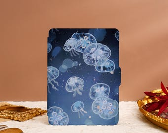 Jellyfish Under Water Kindle Case Custom Cover For Paperwhite 1/2/3/4 Kindle Paperwhite 6.8 Case Kindle 10th 11th Cover Kindle 2022 Case