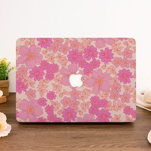 Elegant Flowers MacBook Hard Protective Case Fit 2025 M4 Air 15/13 Inch A3240 A3241 MacBook Pro 13 14 15 16 2024 M3 M2 M1 Laptop Cover