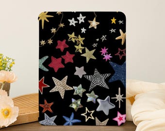 Colorful Star Cute iPad Case,iPad Air 6/7 2025 iPad 10 2022 iPad Pro 13'' 12.9" 11" 10.9" 10.2" 9.7'' 8.3 inch iPad Mini 7 A16 iPad Case