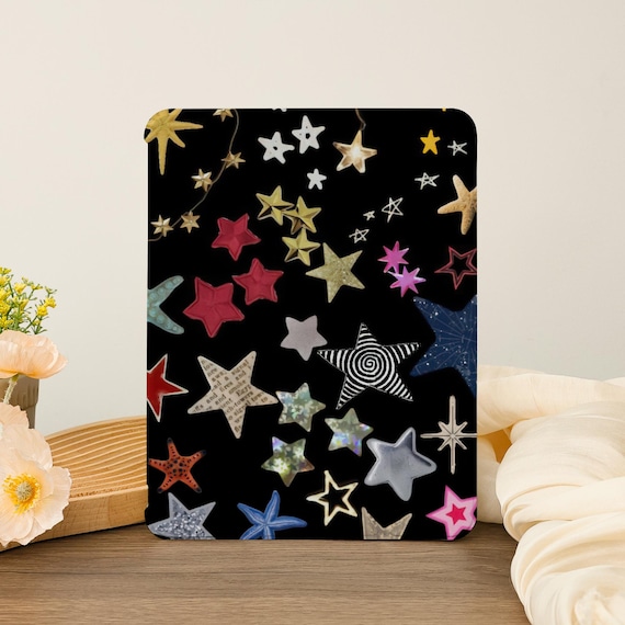 Colorful Star Cute iPad Case,iPad Air 6/7 2025 iPad 10 2022 iPad Pro 13'' 12.9" 11" 10.9" 10.2" 9.7'' 8.3 inch iPad Mini 7 A16 iPad Case