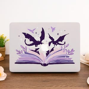 Dragon Macbook Case Protective Cover Fit MacBook Air 13/15 Macbook Pro 14/15/16 Macbook 13&#39; M2 M3 M4 A3113, A3240 Aesthetic Book Lover Gift