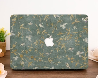 Vintage Greenery Macbook Case Fit MacBook Air 11/13/15 Macbook Pro 13/14/15/16 inch M2 M3 M4 A3240, A2681, A2338 2020-2026 Aesthetic Cover