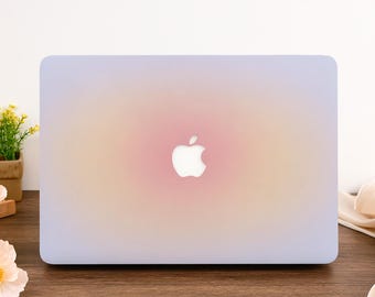 Blush Gradient Macbook Case Fit MacBook Air 13/15 Macbook Pro 14/15/16 Macbook 13&#39; M1 M2 M3 2024 A2338, A2681, A3240 Aesthetic Laptop Cover