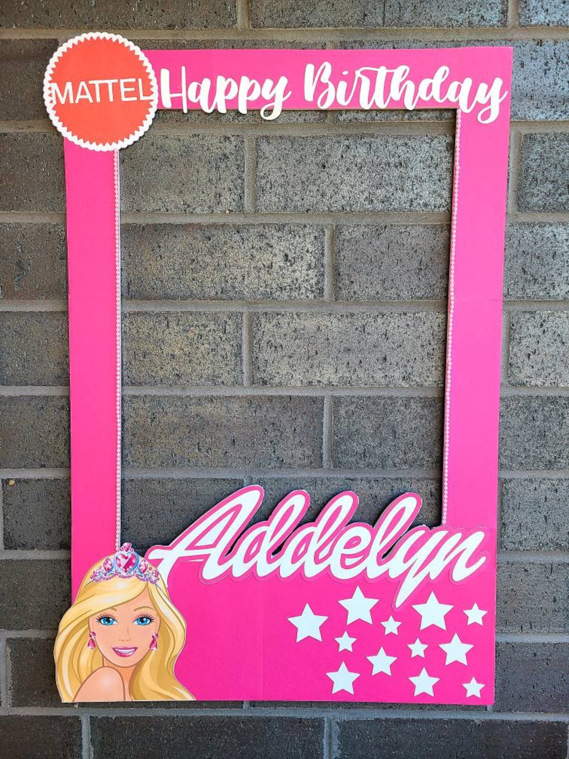 Barbie Photo Booth Frame Photobooth Prop Barbie Doll Printable By My