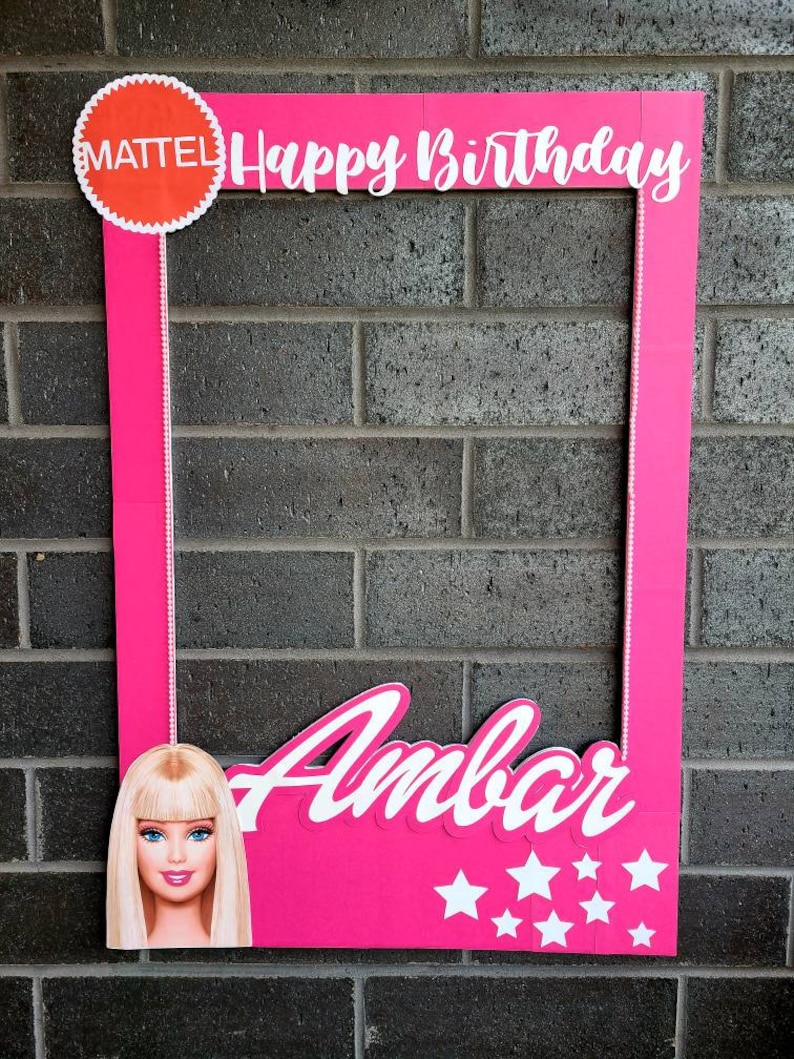 Barbie Barbie Frame Barbie Photo Booth Barbie Photo Booth | Etsy