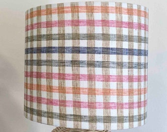 Checkered lamps, kids bedroom lamps, Gingham lampshades, Floor lamp,Plaid,Check pattern Table lamp,Nursery lampshade,Table lamp, Light shade