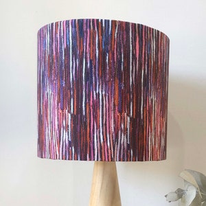 Purple lampshade Aboriginal outback goanna light shade Warlu Mina Mina dreaming indigenous aboriginal art lamp shade ceiling light native