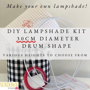 DIY Lampshade Kit Use Your Own Fabric & Our Heat Resistant Self-adhesive  Inner to Make Your Unique Personalised Lampshade 