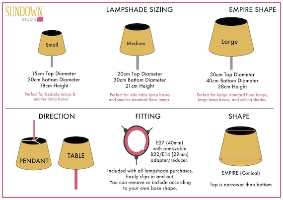 Studio lamp shades deals