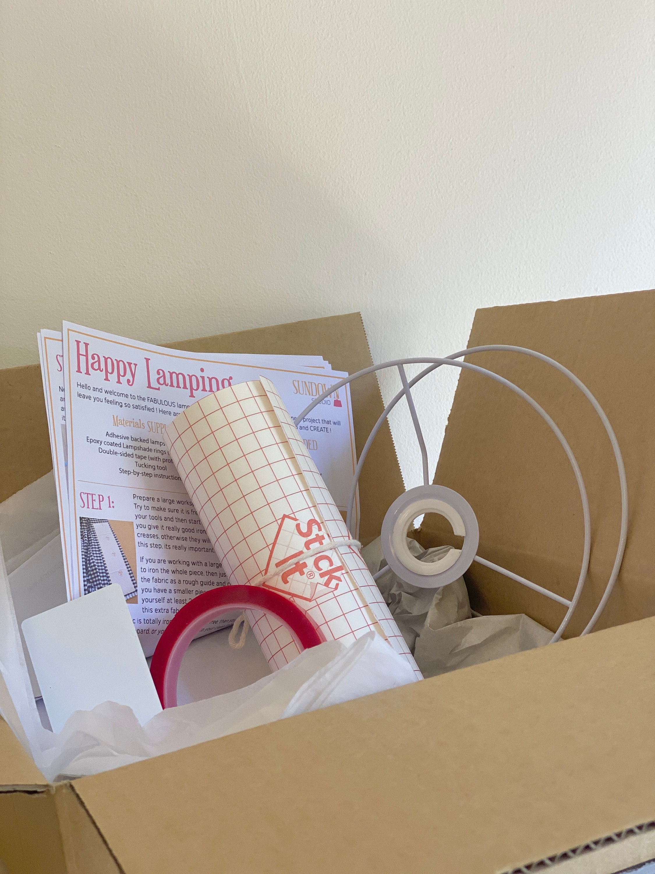 20cm Lampshade Making Kit, Lampshade DIY, DIY Kits, Make Your Own Lamp ...