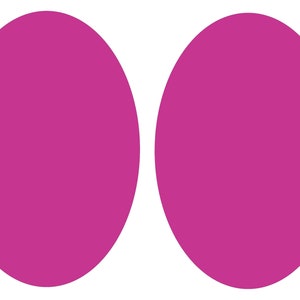 May include: Two large, solid, magenta-coloured circles.