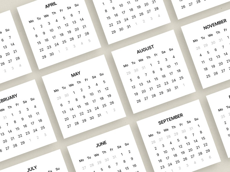 2024 2025 Mini Calendar Printable - Il 794xN.5928159276 Rbyc