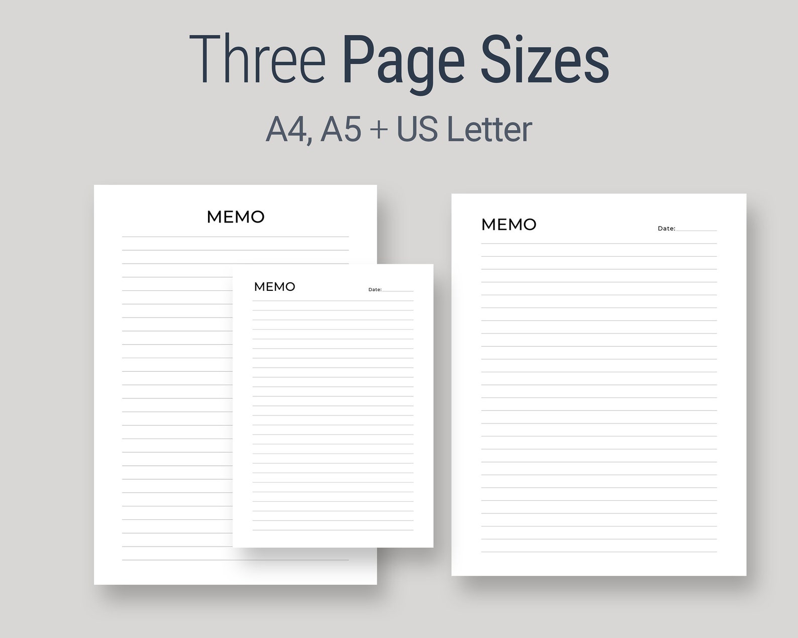 Printable Memo Sheet Simple Notes Paper Printable Easy-to-do - Etsy